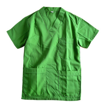 recommend clip art: Isolated green scrubs uniform on white background