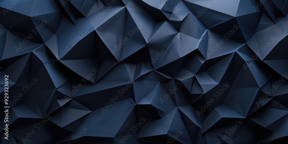 Poster abstract design featuring multiple blue cubes on a uniform background, suitable for use in various c