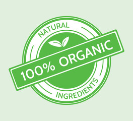 eco friendly organic product stamp