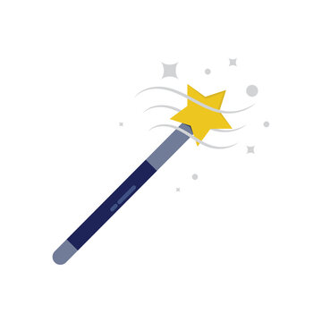 recommend clip art: Magic Wand Icon Vector Design.