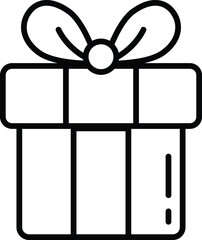 isolate christmas gift box flat icon