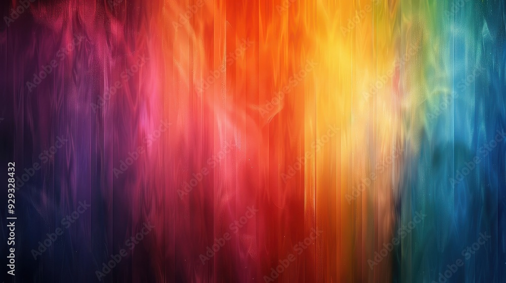 Poster vibrant abstract rainbow colors blending together in a dynamic display of light and depth