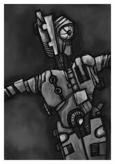 Alien creature, sketch - digital painting © neurostructure