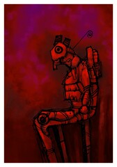 Alien creature, sketch - digital painting © neurostructure