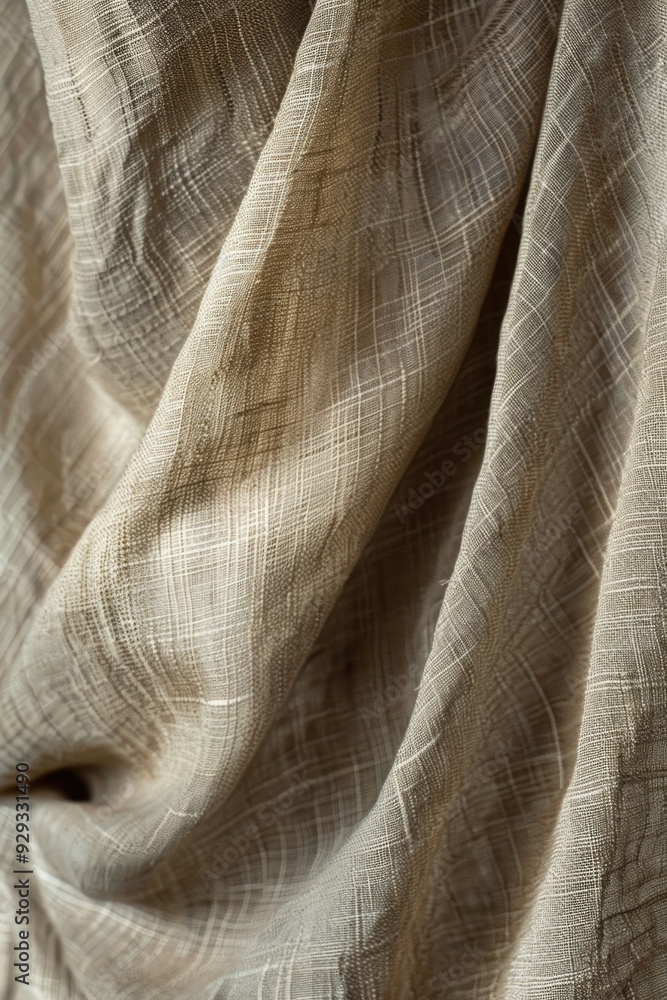 Poster A close-up shot of a cloth with a unique pattern