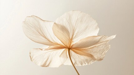 Delicate Beige Abstract Nature Flower Petals