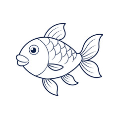 Fish Line art Vector