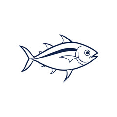 Fish Line art vector Illustration