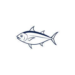 Fish Line art vector Illustration