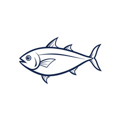 Fish Line art vector Illustration