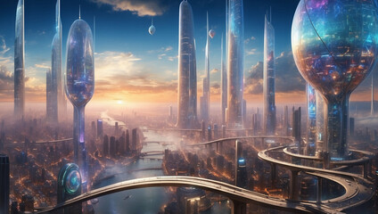 都市　未来　想像