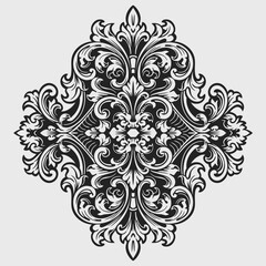 Vintage typographic decorative ornament design elements