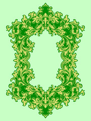 Vintage typographic decorative ornament design elements