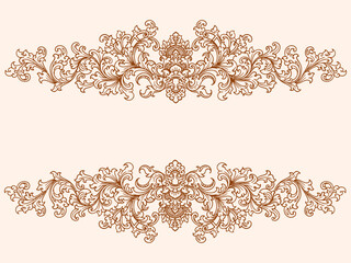 romantic classic engraved frame vector design