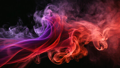 Red & Purple Smoke on dark background