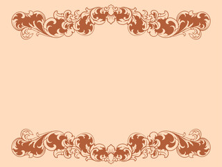 Vintage typographic decorative ornament design elements