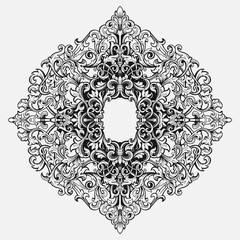 Vintage typographic decorative ornament design elements