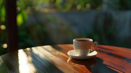 Coffee Cup On Table