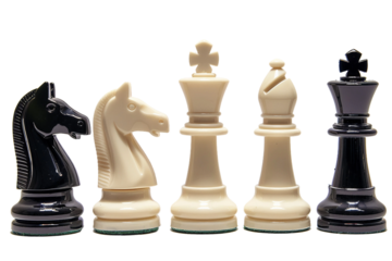 Arranged Chess Pieces Positioned and Ready to Begin a New Thoughtful Game.