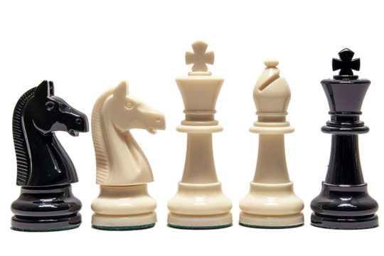 Arranged Chess Pieces Positioned and Ready to Begin a New Thoughtful Game.