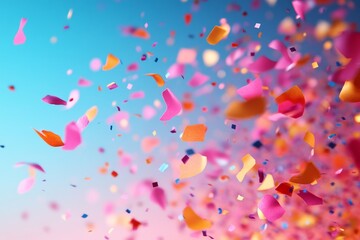 Fototapeta premium A colorful confetti background. Generative AI
