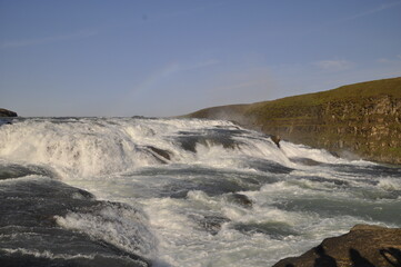 Spectacular Gullfoss Waterfall; Golden Circle; Iceland; Europe