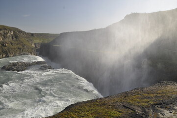 Spectacular Gullfoss Waterfall; Golden Circle; Iceland; Europe