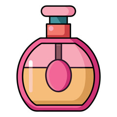 Perfume Bottle Vector Design Illustration