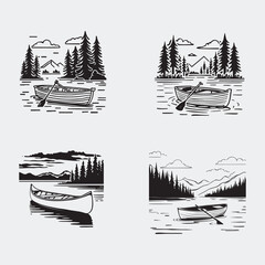 "Silhouette and Colorful Landscape" is a striking artwork that contrasts dark, shadowy foreground elements with a vibrant, colorful background. The silhouetted forms&mdash;perhaps trees, mountains, or anima