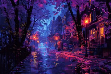 night in the city
