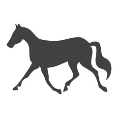 Horse glyph. Horse icon. Horse logo. Horse silhouette