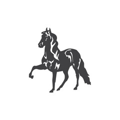Horse glyph. Horse icon. Horse logo. Horse silhouette