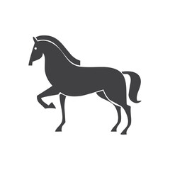 Horse glyph. Horse icon. Horse logo. Horse silhouette