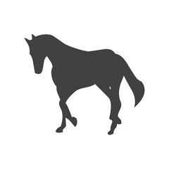 Horse glyph. Horse icon. Horse logo. Horse silhouette