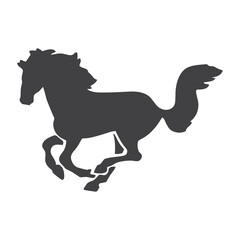 Horse glyph. Horse icon. Horse logo. Horse silhouette