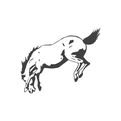 Horse glyph. Horse icon. Horse logo. Horse silhouette