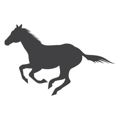 Horse glyph. Horse icon. Horse logo. Horse silhouette