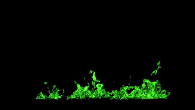 Fire 02 Loop Green HD