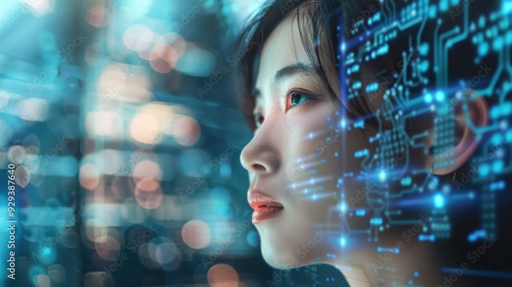 Poster ai-enhanced communication systems with advanced language processing and translation capabilities.