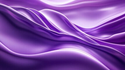 Obraz premium A smooth, flowing fabric in shades of purple, creating a soft and elegant visual effect.