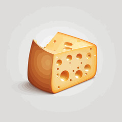 Mozarela Cheese Cartoon Design Very Delicious