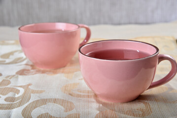 cup of detox green tea, natural drink breakfast snack