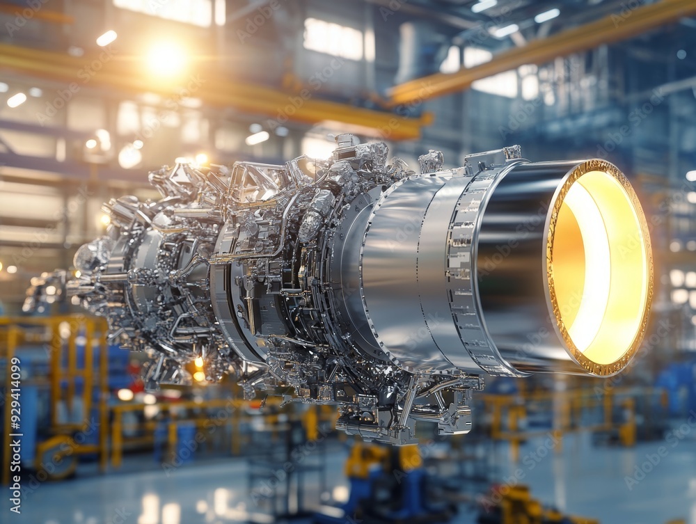 Aufkleber unveiling the complexity of precision manufacturing in aerospace rocket engine component production