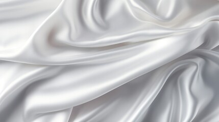 Obraz premium Smooth elegant white silk or satin texture background