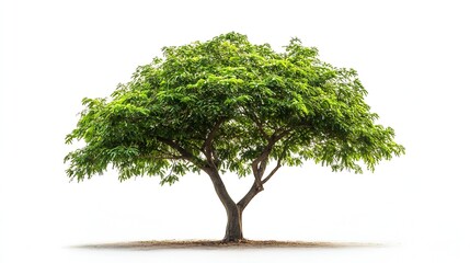 tamarind tree isolated on white background : Generative AI