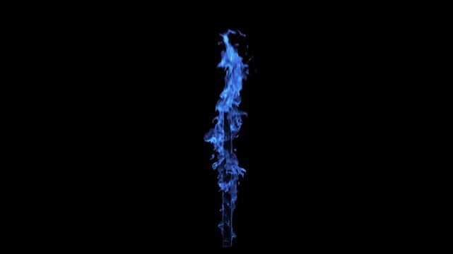 Fire Pole 01 Loop Blue HD