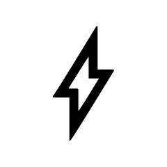 Lightning icon. lightning glyph. thunder icon. electricity icon. flash icon