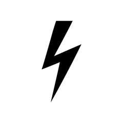 Lightning icon. lightning glyph. thunder icon. electricity icon. flash icon