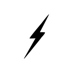 Lightning icon. lightning glyph. thunder icon. electricity icon. flash icon