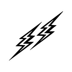 Lightning icon. lightning glyph. thunder icon. electricity icon. flash icon